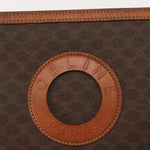 Celine Circle Logo Macadam Pouch Canvas and Leather - image 15