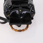 Gucci Vintage Bamboo Backpack Patent Mini - image 8