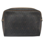 Christian Dior Vintage Honeycomb Zip Pouch Canvas and Leather - image 2