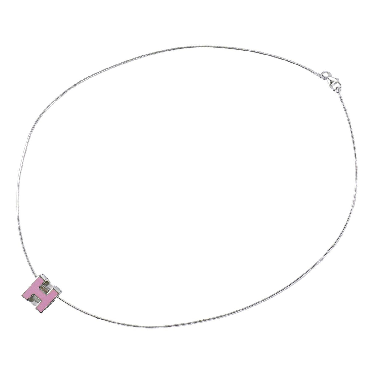 Hermes Cage d'H Pendant Necklace Metal - image 1