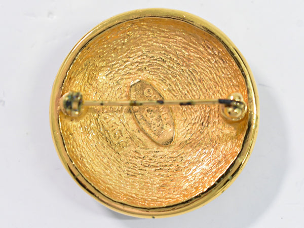 Chanel CC Brooch Metal