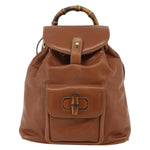 Gucci Vintage Bamboo Backpack Leather - image 1