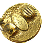 Chanel CC Button Clip-On Earrings Metal - image 5