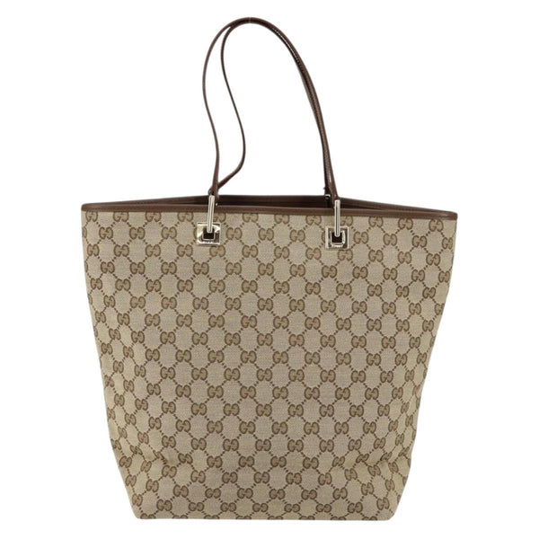 Gucci Vintage Bucket Shopping Tote GG Canvas Medium