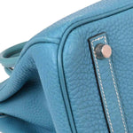 Hermes Touch Birkin Bag Blue Togo with Blue Matte Alligator and Gold Hardware 30 - image 6