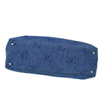 Chanel Vintage CC Tote Denim Large - image 10