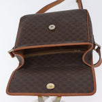 Celine Vintage Macadam Circle Logo Shoulder Bag Canvas and Leather - image 18