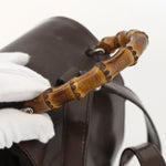 Gucci Vintage Bamboo Backpack Nylon and Patent Leather Mini - image 18