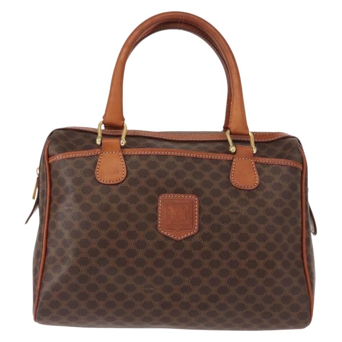 Celine Vintage Macadam Handbag Canvas and Leather - image 1