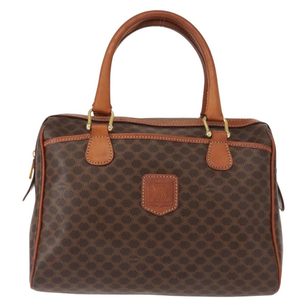 Celine Vintage Macadam Handbag Canvas and Leather - image 1