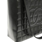 Chanel Chocolate Bar CC Tote Quilted Leather Small - image 6