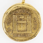 Chanel Vintage 31 Rue Cambon Medallion Pendant Necklace Metal - image 3