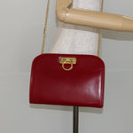Salvatore Ferragamo Vintage Gancini Chain Shoulder Bag Leather Small - image 13
