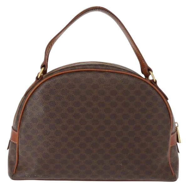 Celine Vintage Macadam Handbag Canvas and Leather