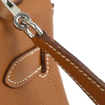 Hermes Kelly Handbag Brown Togo with Palladium Hardware 32 - image 13