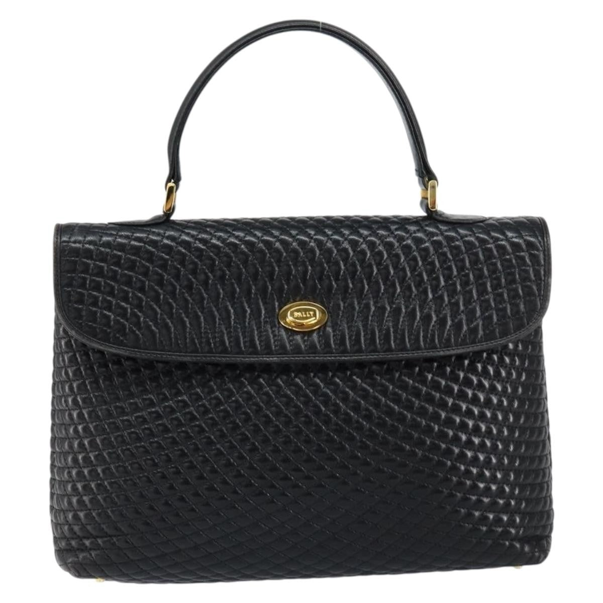 Bally Vintage Handbag Quilted Leather - image 1