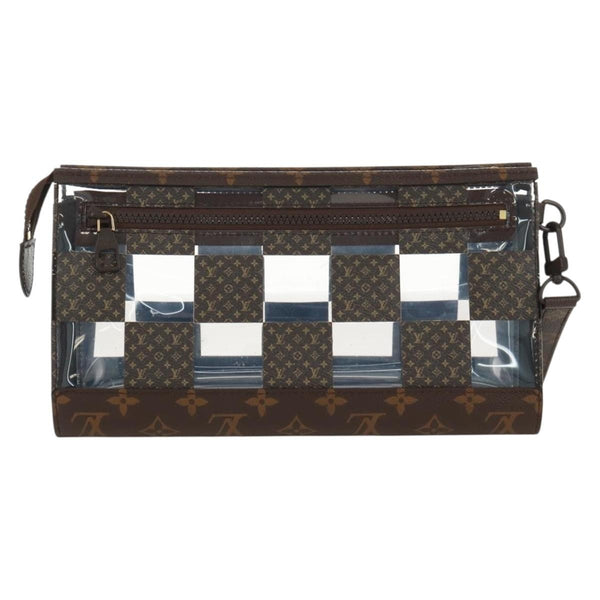 Louis Vuitton Standing Pouch Monogram Chess Coated Canvas and PVC