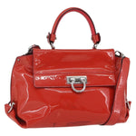 Salvatore Ferragamo Gancini handbag Patent leather - image 1
