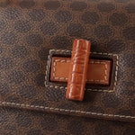 Celine Vintage Convertible Top Handle Bag Macadam Coated Canvas Medium - image 13