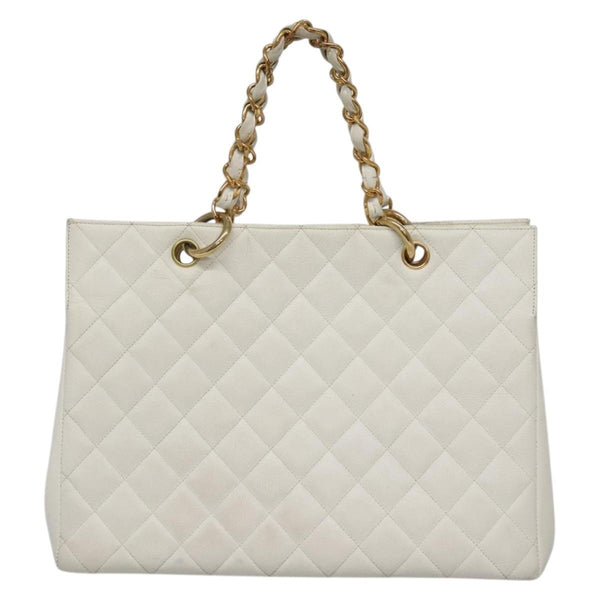 Chanel Vintage Grand Shopping Tote Quilted Caviar