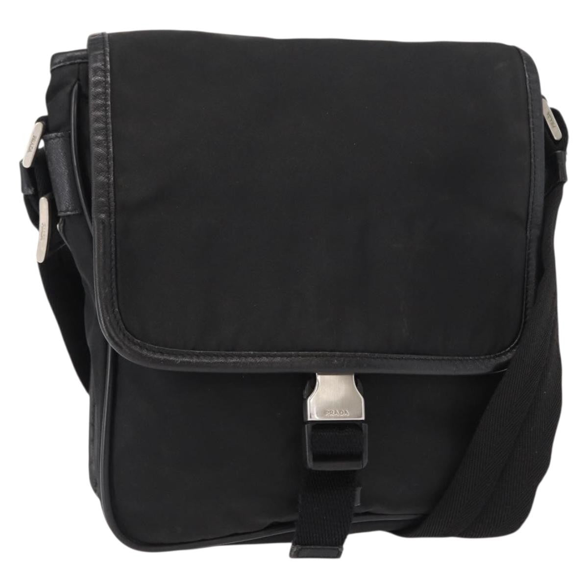 Prada Logo Flap Messenger Bag Tessuto Small - image 1