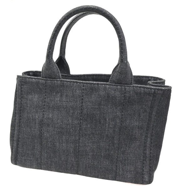 Prada Canapa Convertible Tote Denim Medium
