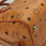 MCM Visetos Handbag Canvas and Leather - image 9