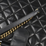 Chanel Gold Bar Tote Quilted Aged Calfskin Small - image 6
