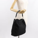 Gucci Vintage Bamboo Handle Open Hobo Nylon Medium - image 13