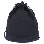 Chanel Vintage Drawstring Backpack Quilted Satin with Suede Medium - image 2