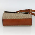 Celine Vintage Macadam Circle Logo Shoulder Bag Canvas and Leather - image 15