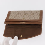 Christian Dior Vintage Honeycomb Flap Wallet Coated Canvas Long - image 13