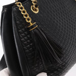 Bally Vintage Chain Shoulder Bag Quilted Leather - image 16