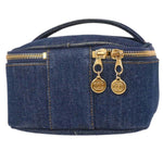 Chanel Vintage CC Vanity Case Denim - image 2