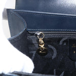 Salvatore Ferragamo Gancini Convertible Top Handle Bag Leather Mini - image 12