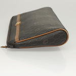 Christian Dior Vintage Honeycomb Zip Pouch Canvas and Leather - image 4