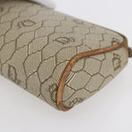 Christian Dior Vintage Honeycomb Zip Pouch Canvas and Leather - image 10