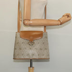 Christian Dior Vintage Honeycomb Shoulder Bag Canvas and Leather - image 12