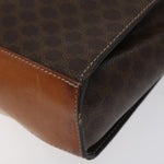 Celine Vintage Macadam Circle Logo Shoulder Bag Canvas and Leather - image 9