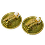 Chanel Vintage CC Round Clip-On Earrings Metal Small - image 3