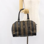 Fendi Vintage Pequin Boston Bag Coated Canvas Medium - image 14