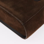 Salvatore Ferragamo Gancini handbag Suede - image 8
