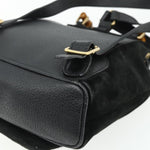 Gucci Gucci bamboo backpack daim mini - image 12