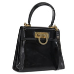 Salvatore Ferragamo Gancini Convertible Top Handle Bag Patent Leather - image 14