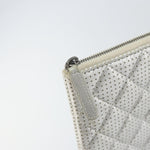 Chanel O Case Clutch Quilted Perforated Lambskin Medium - image 16