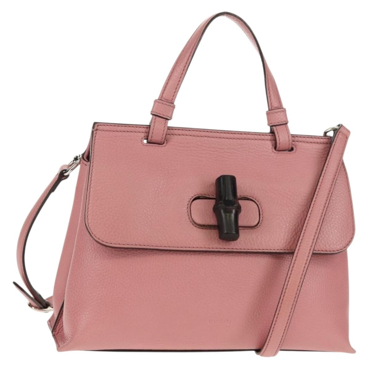 Gucci Bamboo Daily Top Handle Bag Leather Medium - image 1