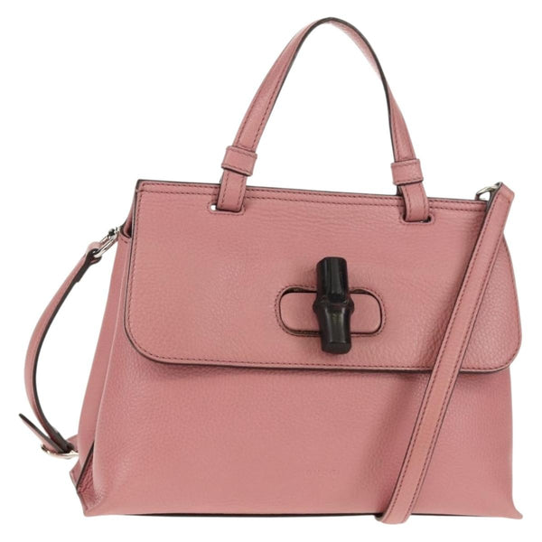 Gucci Bamboo Daily Top Handle Bag Leather Medium - image 1