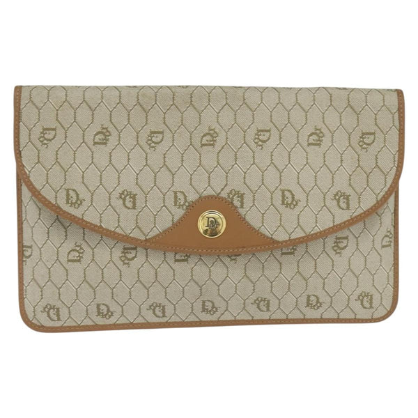 Christian Dior Vintage honeycomb clutch Canvas - image 1