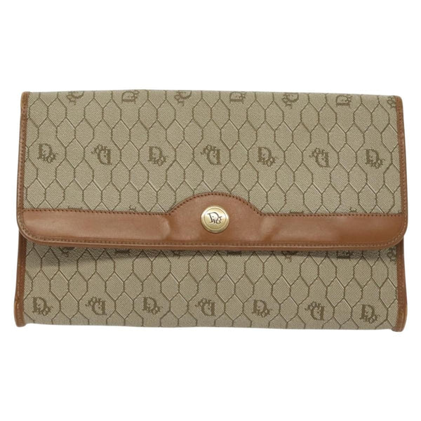 Christian Dior Vintage Honeycomb chain Canvas