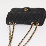 Bally Vintage Chain Shoulder Bag Quilted Leather - image 14